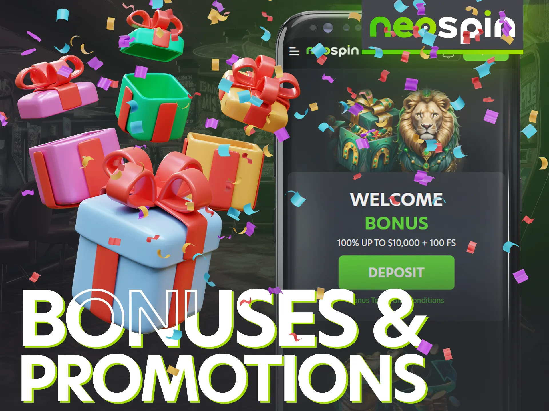 Neospin has developed a unique bonus system for mobile users.