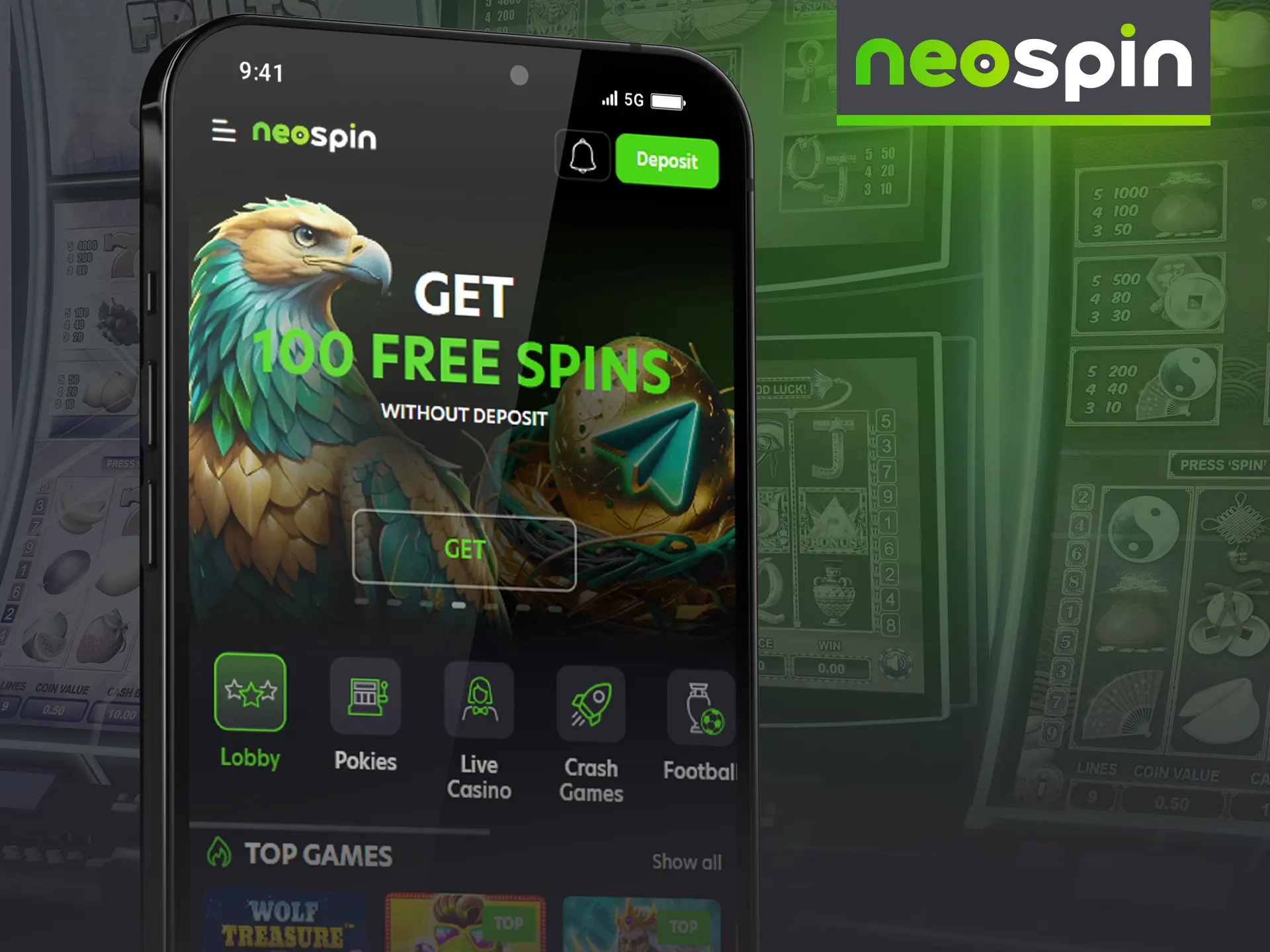 The Neospin mobile site is convenient and easy to use.