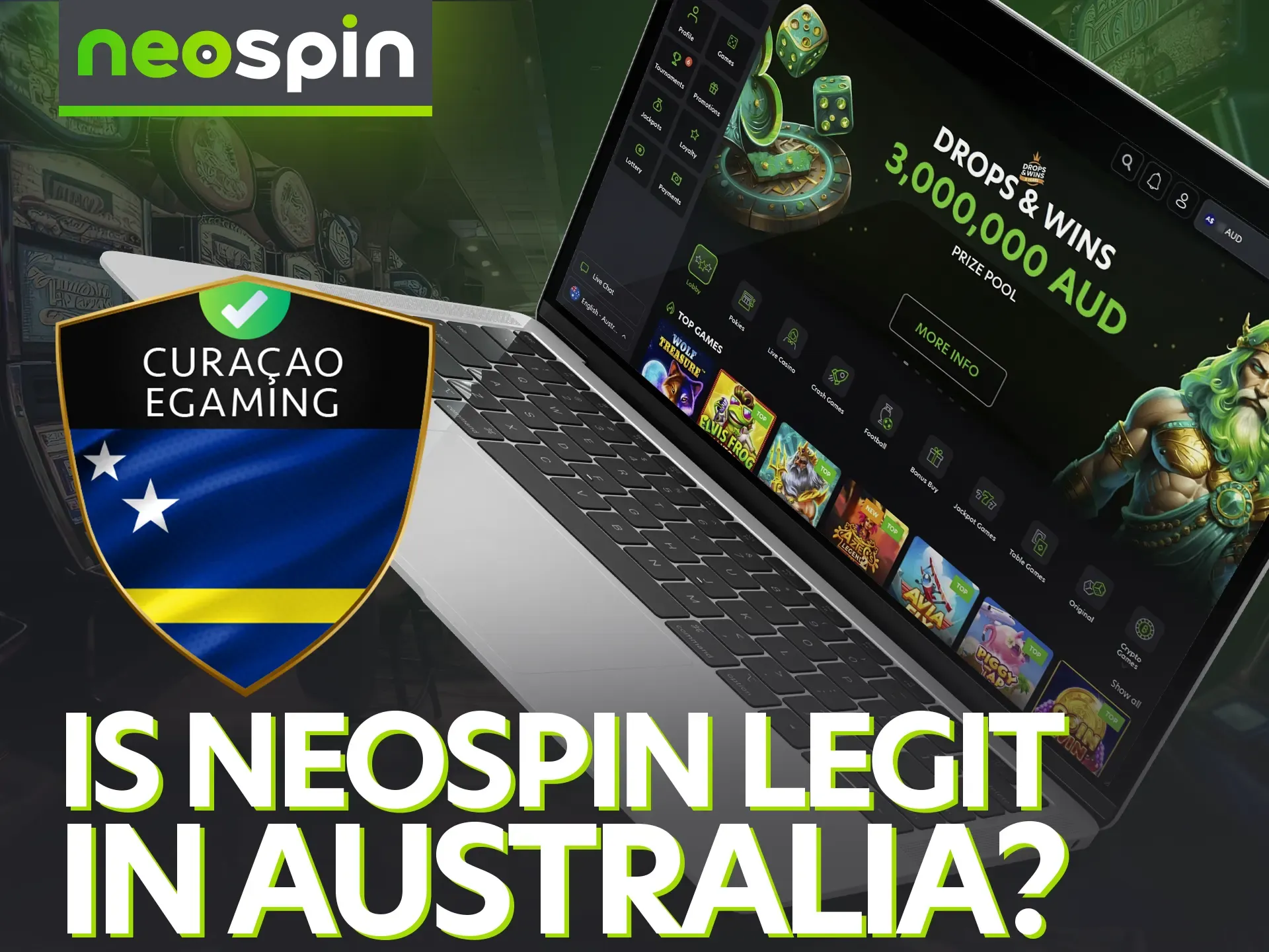 Neospin is indeed a legitimate casino operating in Australia.