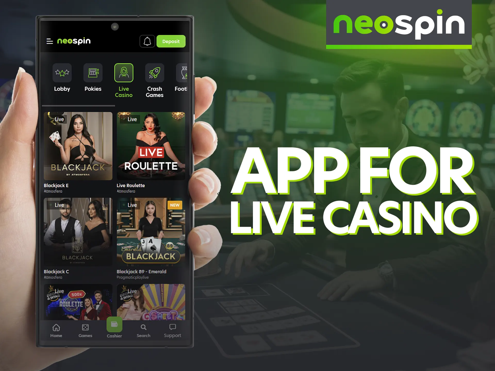 The upcoming Neospin app will offer several advantages for playing games.