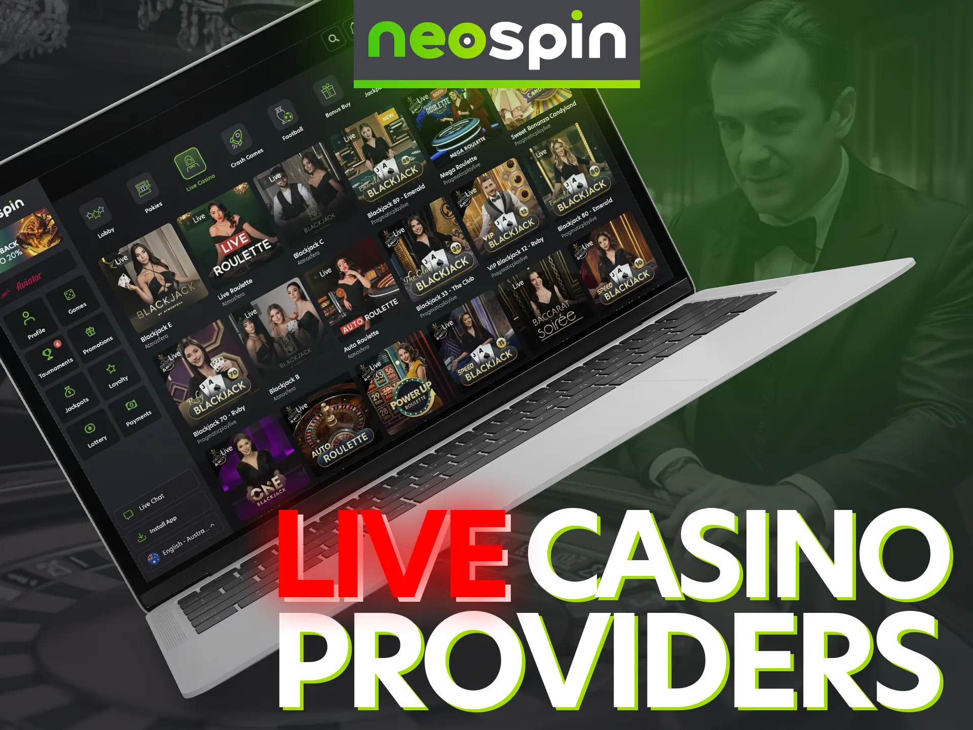 Here are the top providers at Neospin Casino.