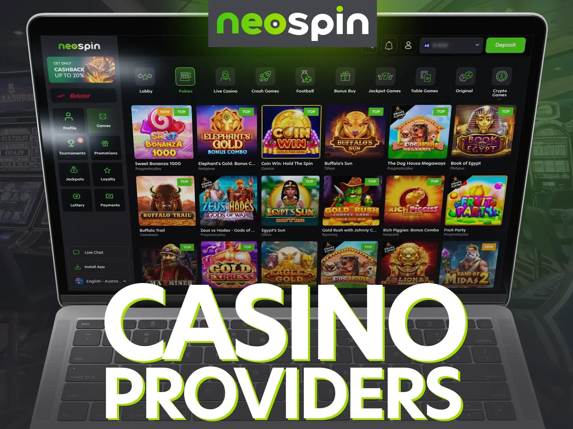 Get a high-quality gaming experience with Neospin casino providers.