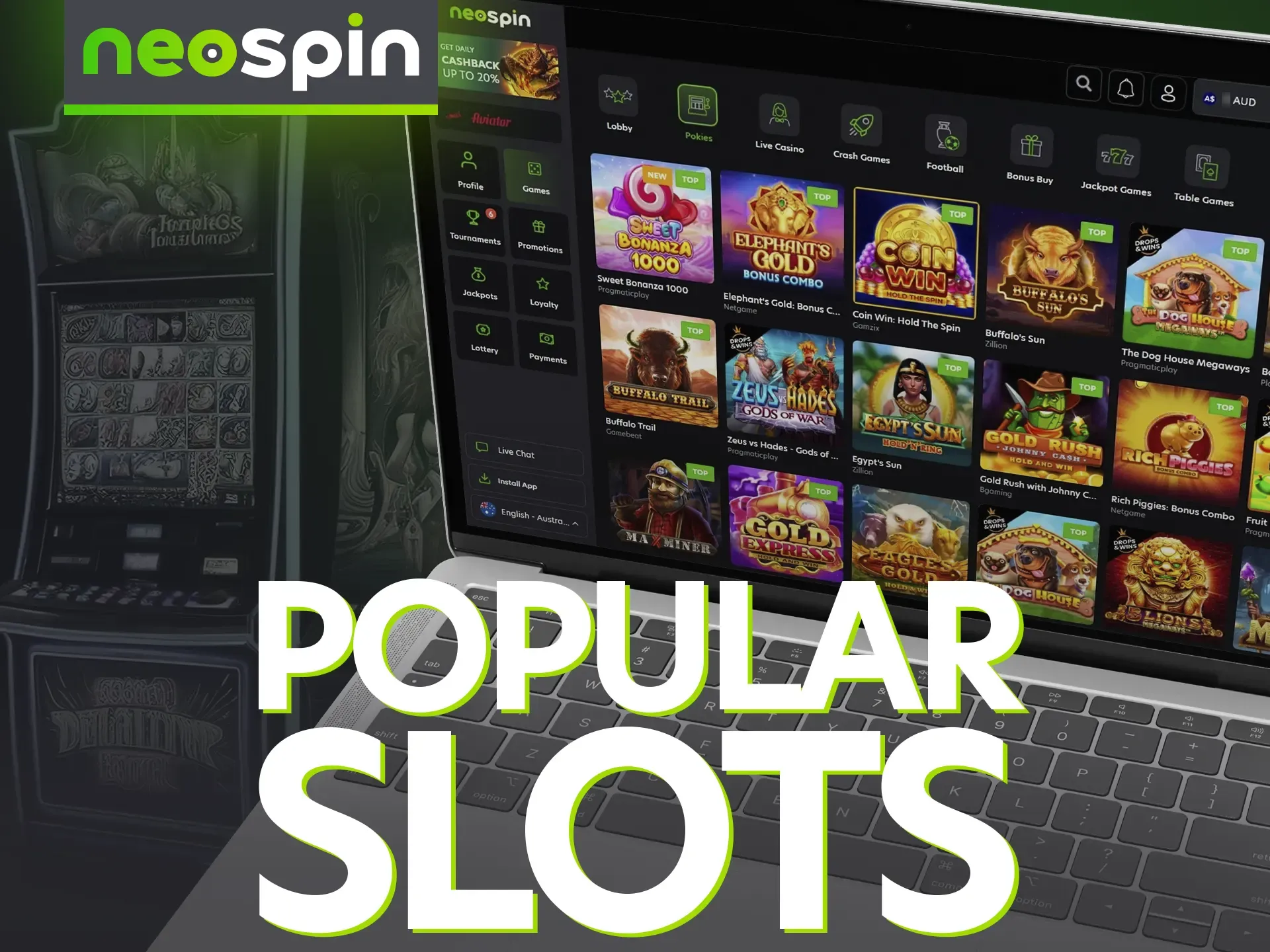 Neospin Casino features an extensive collection of slots.