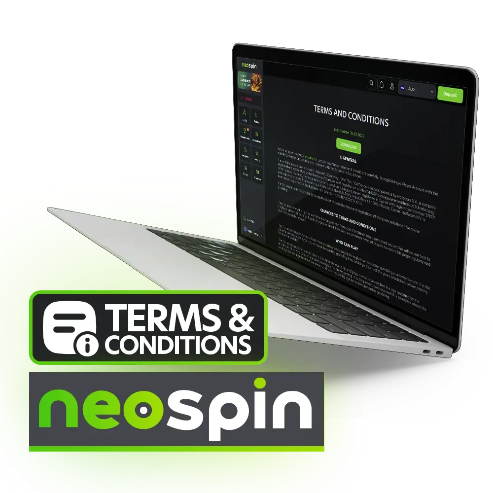 Before using Neospin website carefully read these Terms and Conditions.